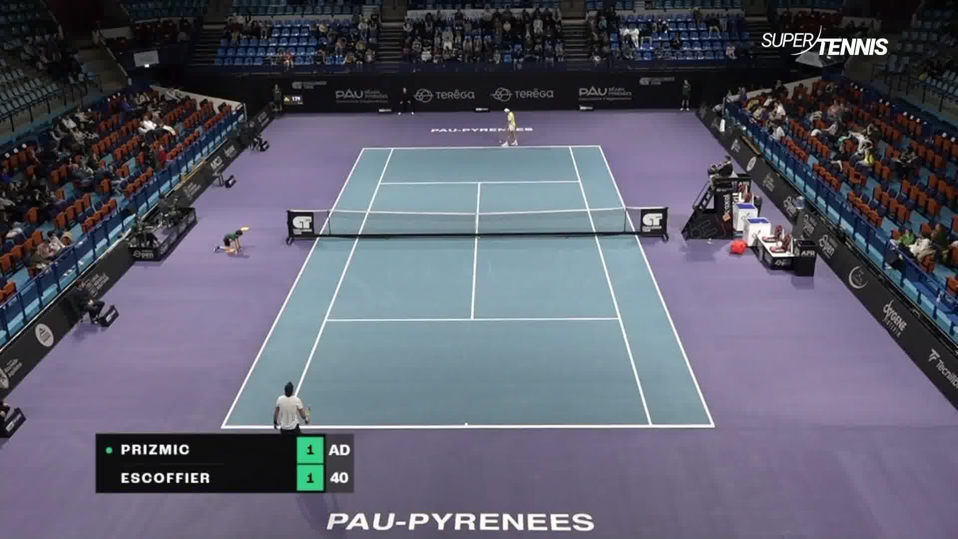 ATP Challenger Pau 2T - Prizmic vs Escoffier, gli highlights