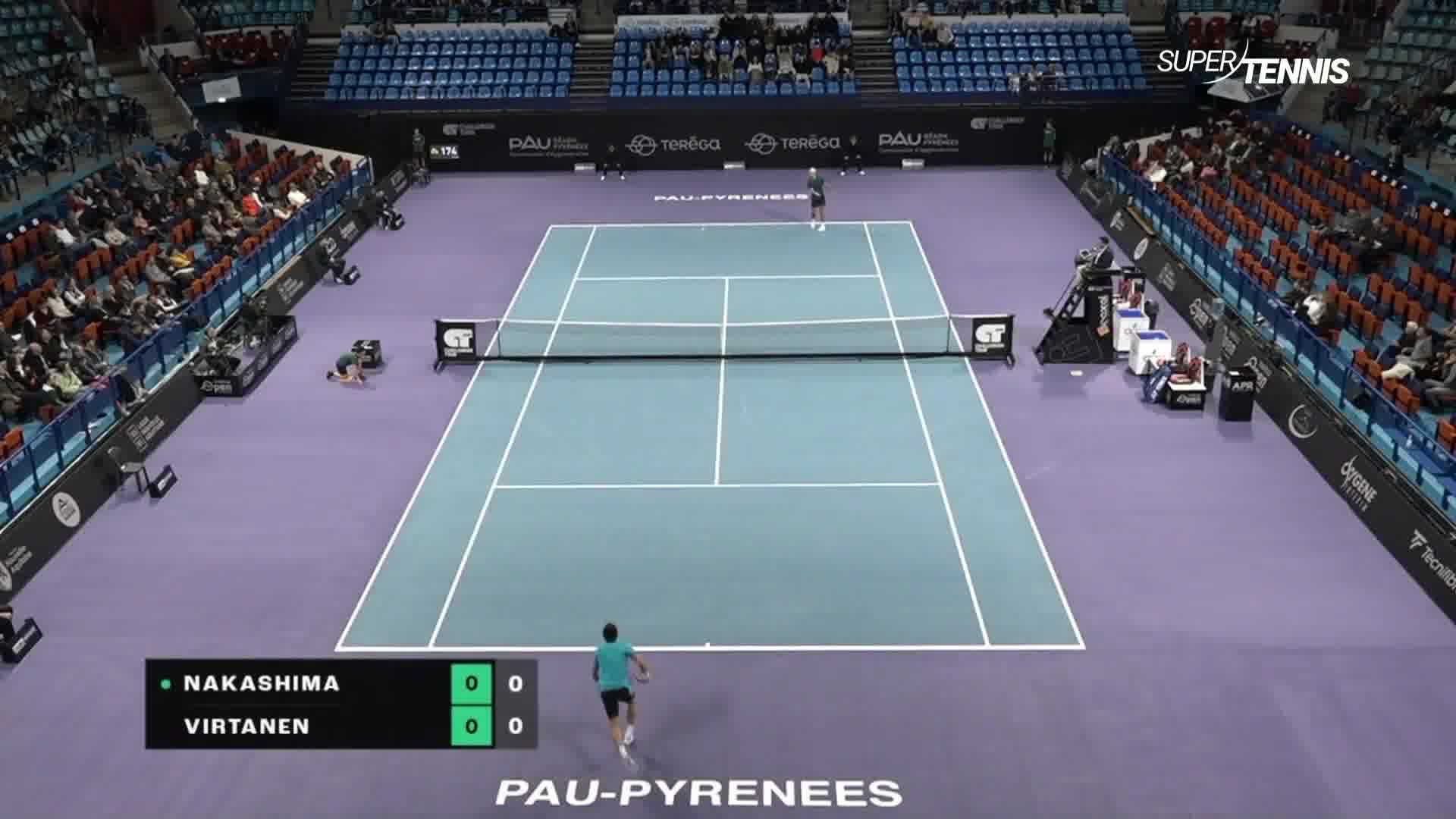 ATP Challenger Pau SF - Nakashima vs Virtanen, gli highlights
