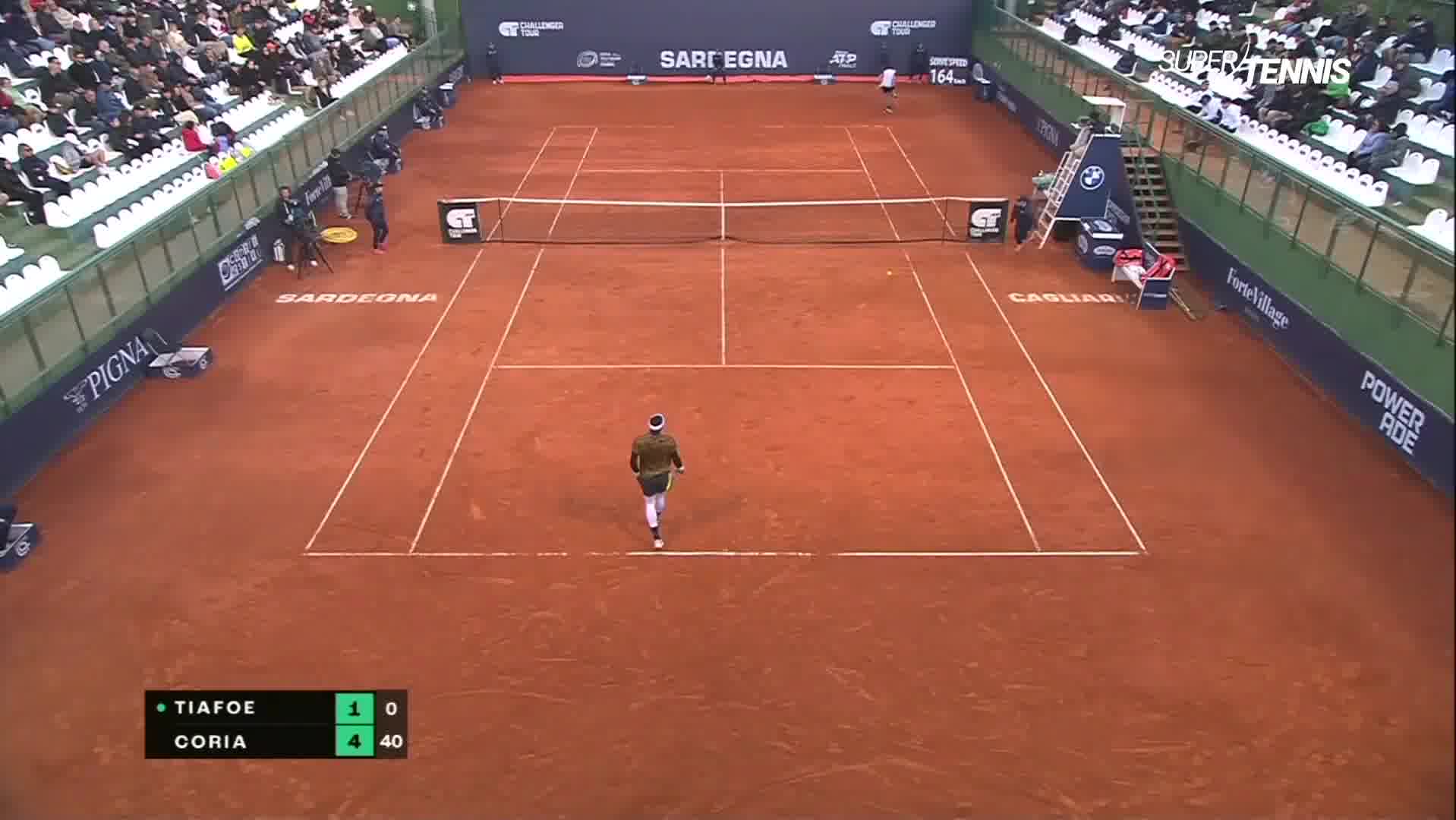 ATP Challenger Cagliari 2T - Tiafoe vs Coria, gli highlights
