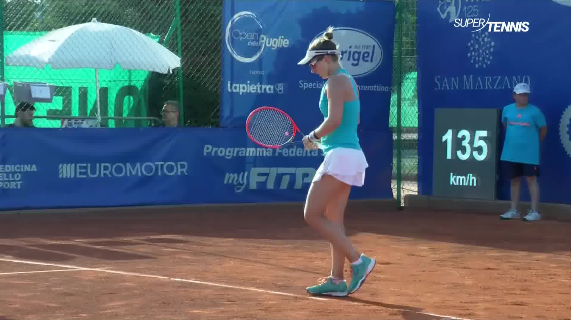 WTA Bari, semifinale Podoroska-Todoni: gli highlights