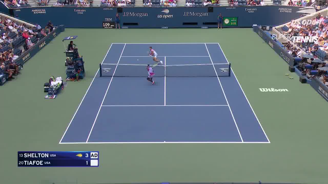 US Open 3° turno: Shelton-Tiafoe, gli highlights