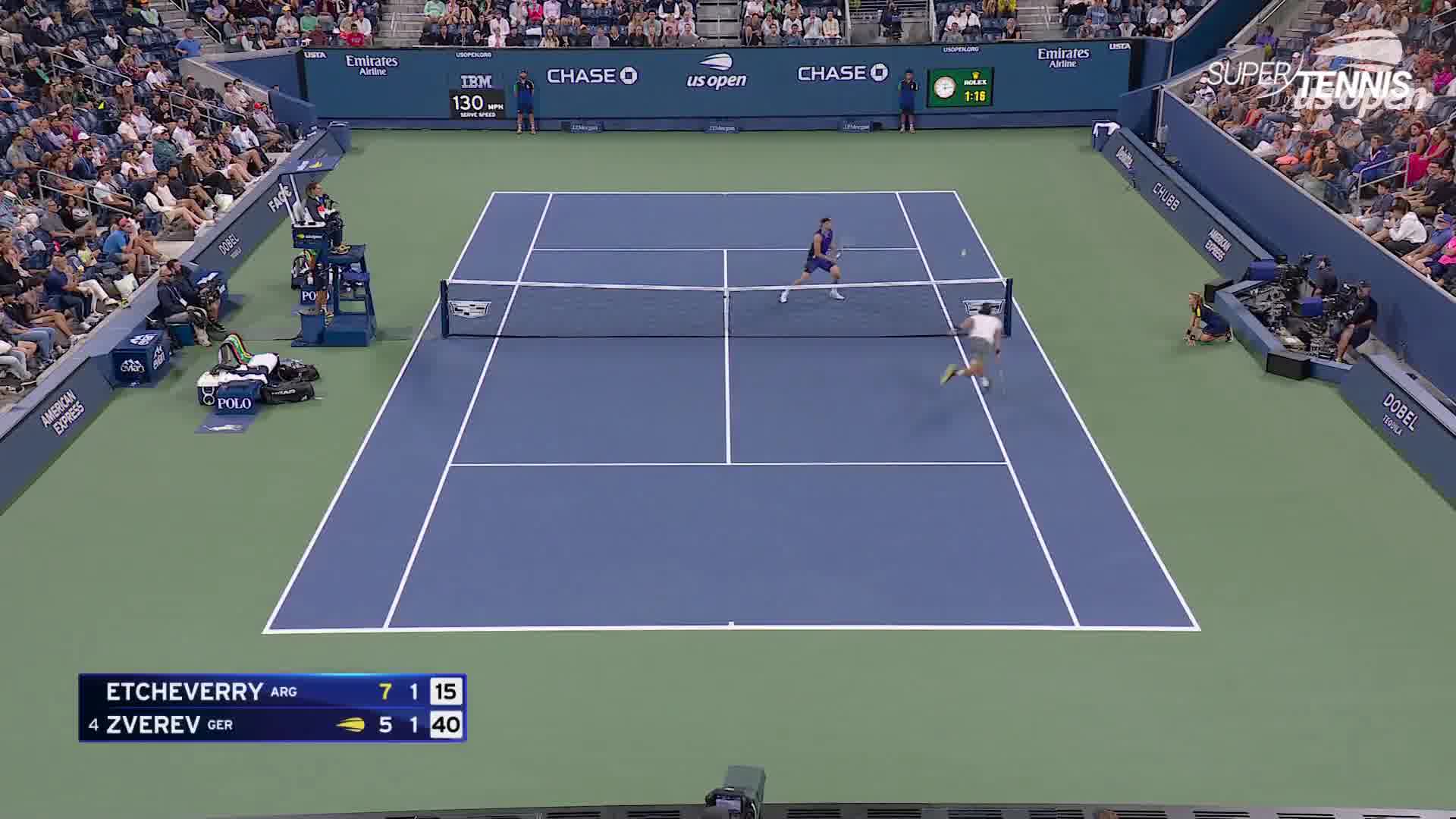 Us Open 3°T: Zverev-Etcheverry Highlights