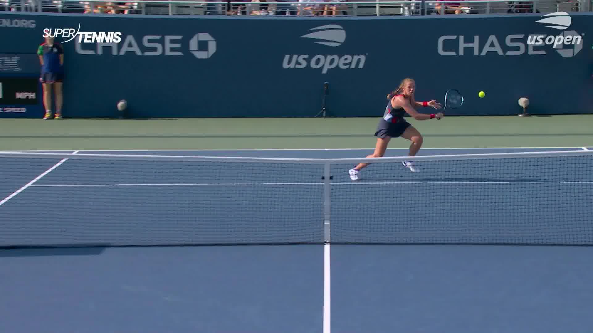 Us Open 3°T: Ponchet-Wozniacki Highlights