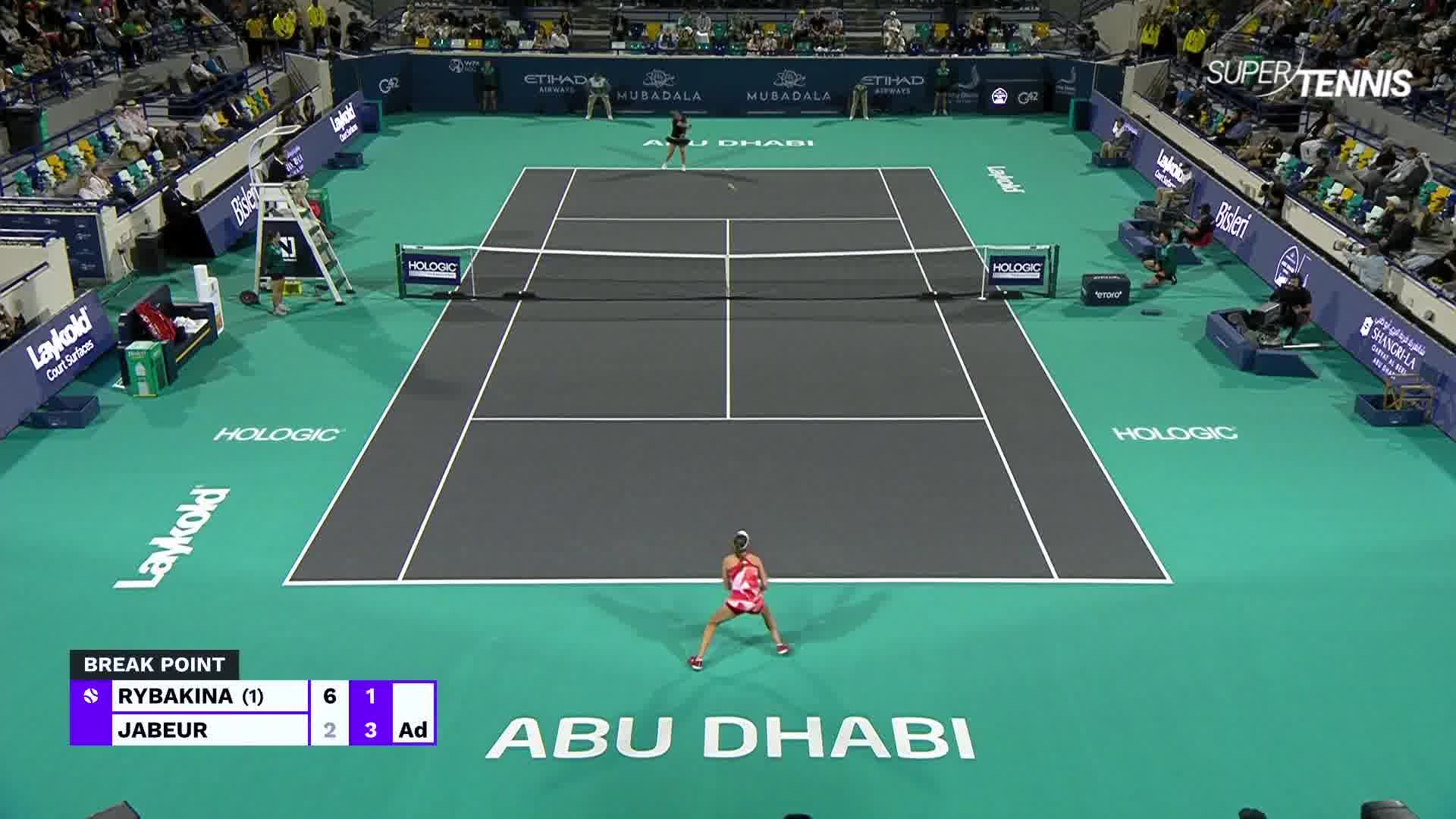 WTA Abu Dhabi: Jabeur-Ribakina, highlights